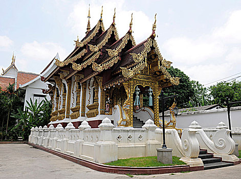 寺院,庙宇,清迈,泰国,亚洲