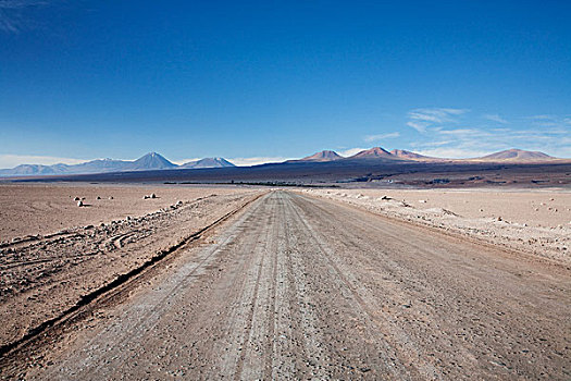 阿塔卡马沙漠,火山,背景,靠近,安托法加斯塔大区,智利