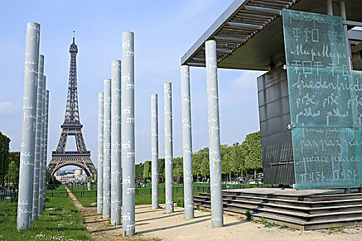 特写,埃菲尔铁塔,风景,平和,纪念建筑,巴黎