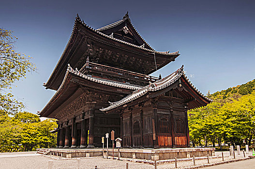 大门,庙宇,京都,日本