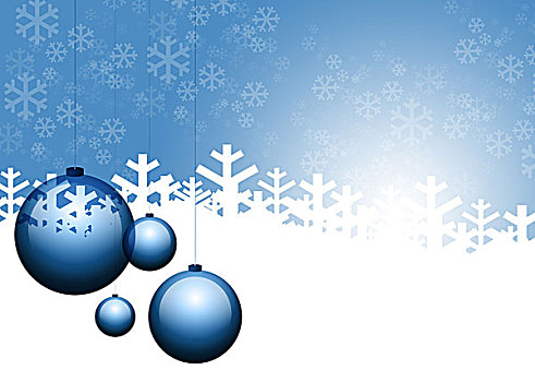 圣诞装饰,雪花,蓝色背景,背景