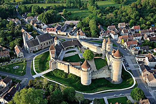 法国,巴黎,法兰西岛,旅游,城堡,13世纪,中世纪,纪念建筑,航拍
