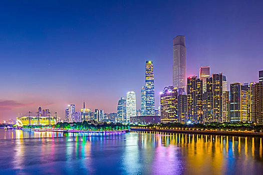 城市,夜晚,風景,建筑