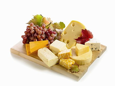 种类,奶酪,葡萄,竹子