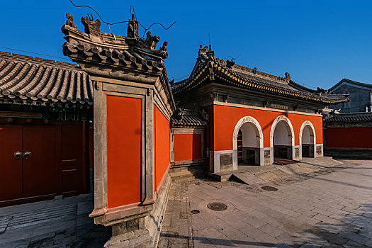 北京市白塔寺园林古建筑