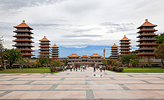 台湾,高雄,佛光山,佛陀纪念馆,佛陀纪念馆全景