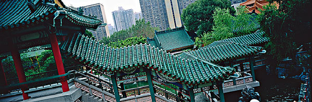 中式花园,黃大仙祠,九龙,香港