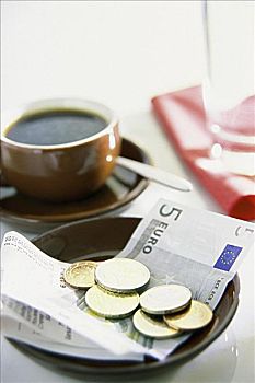 咖啡,欧元