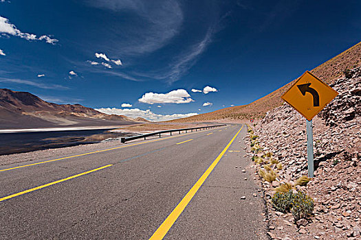 智利,阿塔卡马沙漠,公路