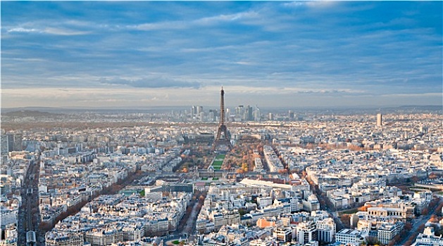 埃菲尔铁塔,全景,巴黎