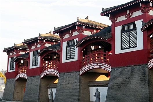 中国,古老,建筑