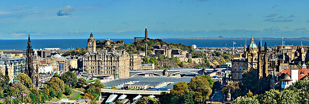 爱丁堡,城市,屋顶,风景,历史,建筑,英国