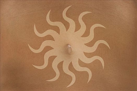 太阳,象征,腹部