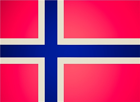 复古,看,旗帜,挪威