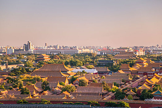 故宫,全景,鸟瞰,古建筑