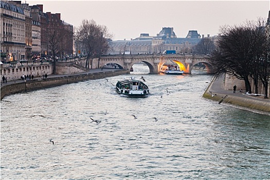 塞纳河,巴黎新桥,巴黎