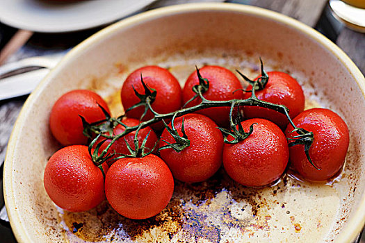 一把,西红柿,烤锅
