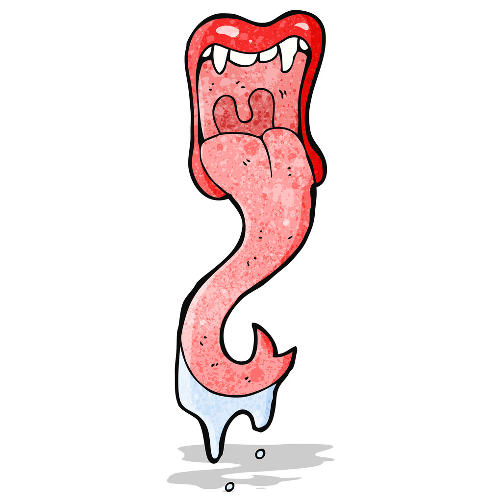 咬舌头卡通图片