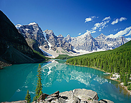 冰碛湖,班芙国家公园,加拿大
