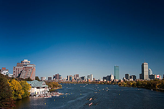 头部,赛舟会,查尔斯河,波士顿,马萨诸塞,美国