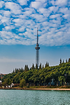 湖南省长沙市广播电视发射塔建筑景观