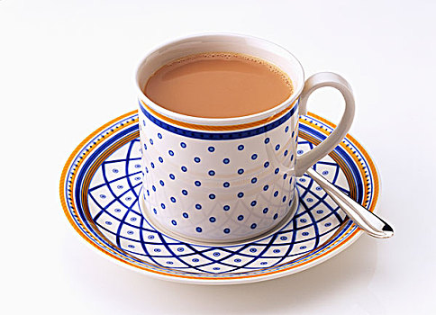 茶杯,白色背景