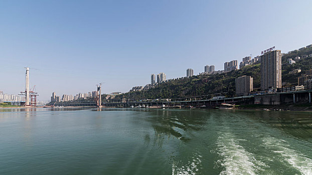 重庆主城区沿江风貌之建设中的红岩村大桥