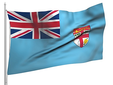 飞,旗帜,斐济,国家