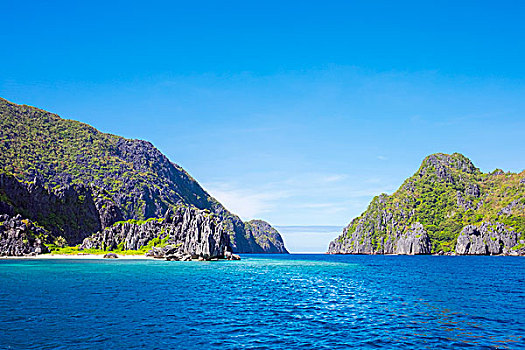海峡,岛屿,爱妮岛,巴拉望岛,菲律宾,亚洲