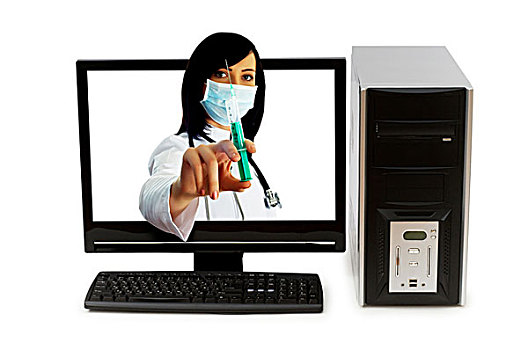 博士,电脑屏幕,卫生保健,电脑安全