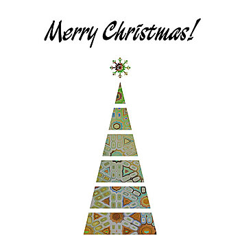 艺术,圣诞树,淡绿色,彩色,抽象图案,隔绝,白色背景,背景