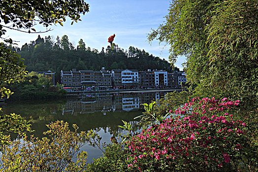 井冈山,挹翠湖,南山路