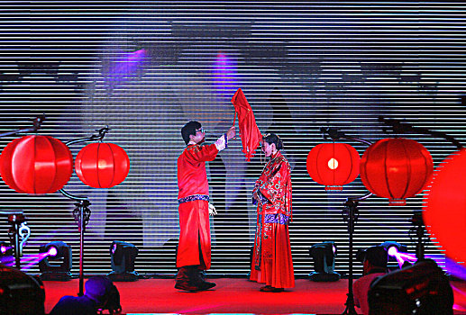 中式婚礼,红色,传统,红灯笼,喜气