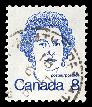 邮票,加拿大,伊丽莎白二世女王