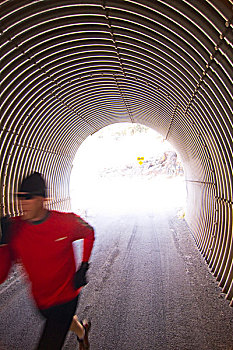 一个,男人,跑,隧道,里诺,内华达