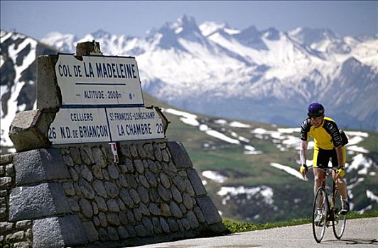 骑车,隆河阿尔卑斯山省,法国,欧洲