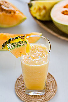 哈密瓜,菠萝汁