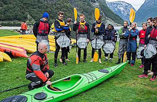 挪威,峡湾,大学生,授课,划船,皮划艇,运动