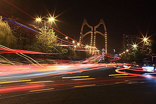 清水河大桥夜景