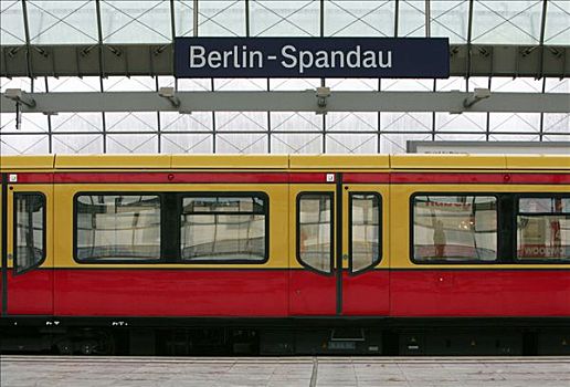 有轨电车,车站,柏林,德国