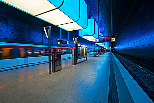 地铁站,新,汉堡市