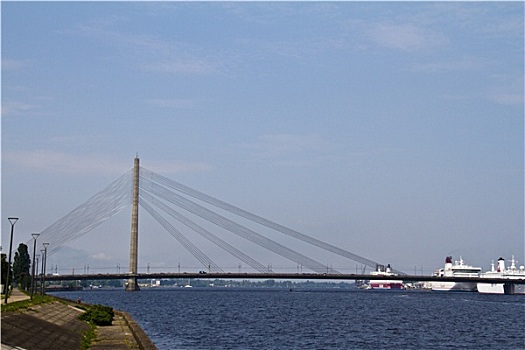 斜拉桥,里加,拉脱维亚