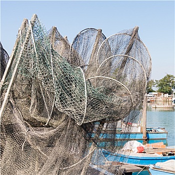 渔网,渔船