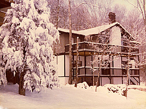 度假村,冬天,20世纪70年代