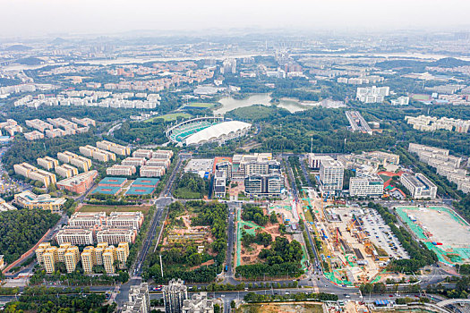 航拍广州大学城