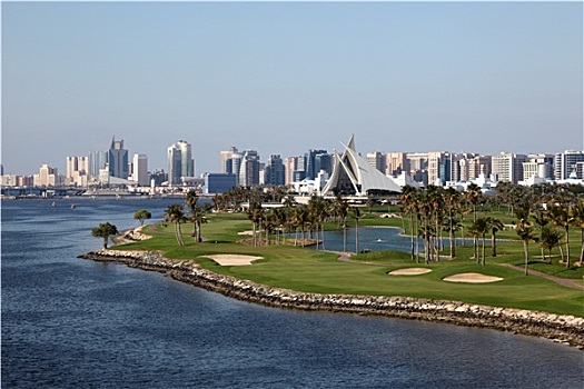 迪拜河,高尔夫球场,游艇俱乐部,阿联酋