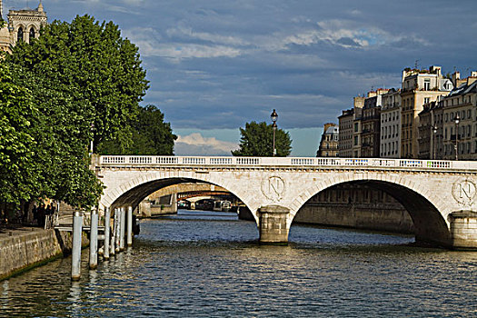 拱桥,河,改变,塞纳河,巴黎,法国
