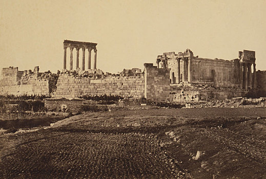 剩余,柱子,古老,朱庇特神庙,巴贝克,黎巴嫩
