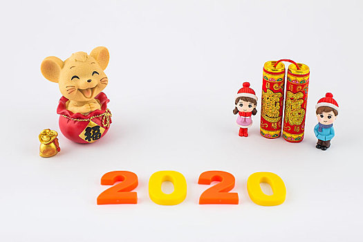 2020鼠年大吉,庆祝新年快乐