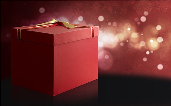 礼盒,上方,红色,黑色,圣诞节,背景